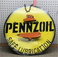 Pennzoil home made sign one sided
