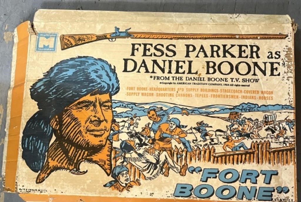 70’s Fess Parker as Daniel Boone Frontier Attack