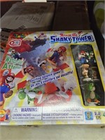 Super Mario blow up shaky tower