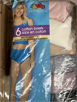 Fruit of the Loom womens Cotton Briefs, 6 Pack -