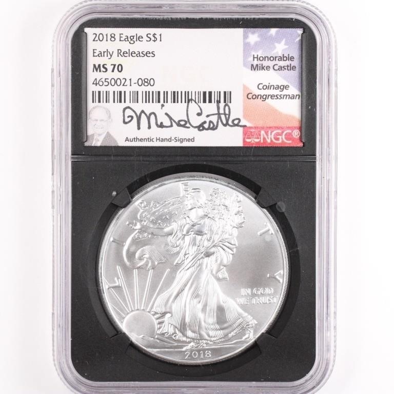 2018 Signed ASE NGC MS70