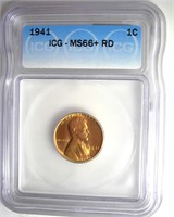 1941 Cent ICG MS66+ RD
