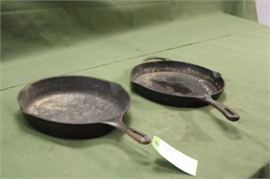(2) 11" Cast Iron Pans