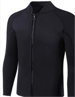 New (Size 5XL) Neoprene Wetsuit Top for Men and