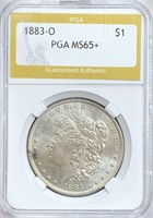 1883-O Morgan Silver Dollar MS-65+