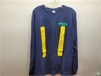 GILDAN Navy Blue Mens Safety T-Shirt Sz XL