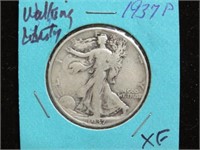 1937 P WALKING LIBERTY HALF DOLLAR 90%