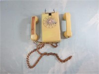 Rotary Wall Phone w/Additional Handset