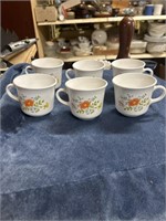 Corelle wildflower Teacups Vintage