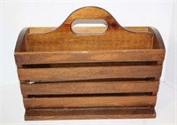 Wood Magazine Holder