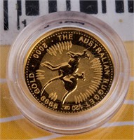 Coin 2000 Australia $5 Kangaroo $5 Gold