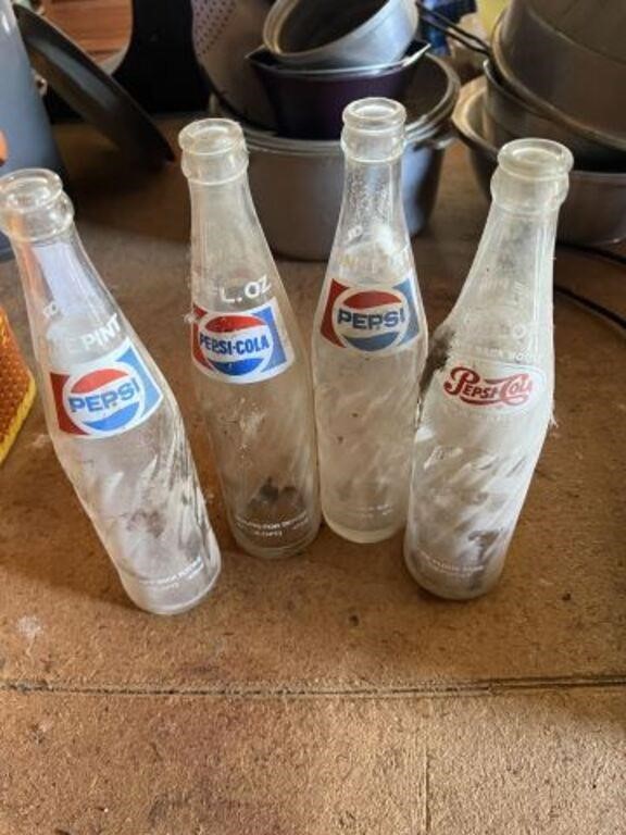 Vintage Pepsi bottles