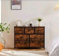 FIRNEWST Miguel Rust 39.3 in. W 7-Drawer Dresser