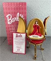 2001 Barbie Countess of Rubies Resin Egg Music Box