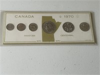 Manitoba Centennial Coin Set 1970