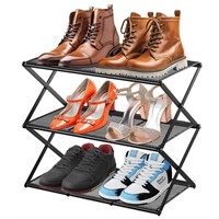 Small Shoe Rack for Entryway   3 Tier Shoe