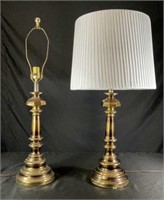 Pair of Brass Table Lamps