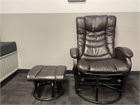 Reclining chair and foot rest (signs of wear)