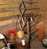 6' Wood Step Ladder, 5' Wood Step Ladder, Box of