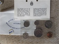 Canadian Uncirculated 1972 Coin Set (6 coins)