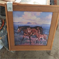 MARE AND FOAL ART WORK