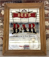 Dee’s Bar Mirror 11.5” x 14.5”