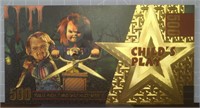 24k gold-plated child's Play Chucky banknote