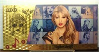 24K gold-plated bank note Taylor Swift
