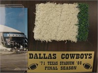 Dallas Cowboys Texas Stadium Field Turf Plaque