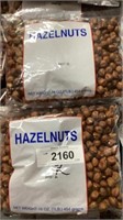 Two bags of hazelnuts