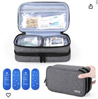 Insulin Cooler Travel Case with 4 Ice Packs