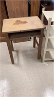 Child’s desk/ white shelf