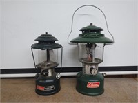 2 COLEMAN DOUBLE MANTLE LANTERNS