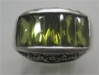 Vintage Sterling Silver Marcasite Ladies Ring