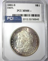 1881-S Morgan MS66+ DMPL LISTS $3750