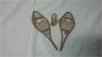 Miniature Snowshoes & Small Bottle