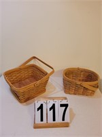 1 Handled Basket ~ 1 Oval Basket (Not