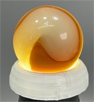 Transparent base 4 color Akro Corkscrew marble