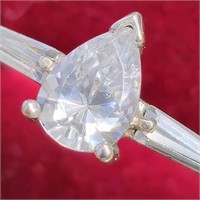 $80 Silver Cz  Ring