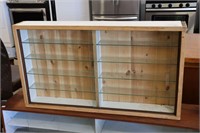 DISPLAY CABINET WITH GLASS SHELVES