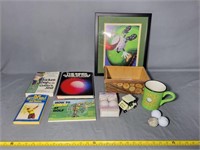 Golf Balls, Picture, Basket, Books, Cart, Cup