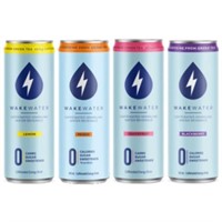 18-Pk WakeWater Caffeinated Sparkling Water