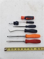 Snap-on screwdrivers and picks