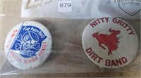 Two Vintage Buttons, Seafair Pirates and Nitty