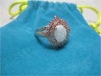 Womens Ring Size 9 Rose Gold Color With Stone