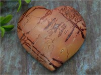 MOOKAITE HEART ROCK STONE LAPIDARY SPECIMEN