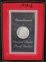 1973 Eisenhower Proof Dollar in Original Display