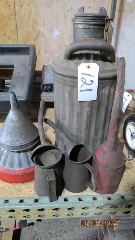 Misc. Oil Cans And Funnels