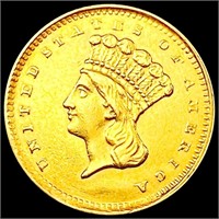 1857 Rare Gold Dollar UNCIRCULATED