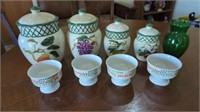 RAYMOND WAITES KITCHEN CANISTERS AND VINTAGE ICE